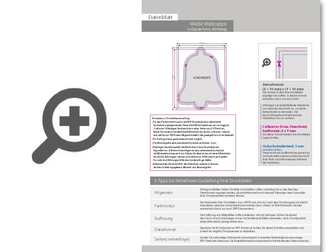 Product Bild wei__e_wellpappe_in_glocke-form_konturgefr__st___einseitig_4_0-farbig_bedruckt
